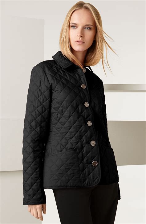 burberry black quilted jacket|Burberry quilted jacket nordstrom.